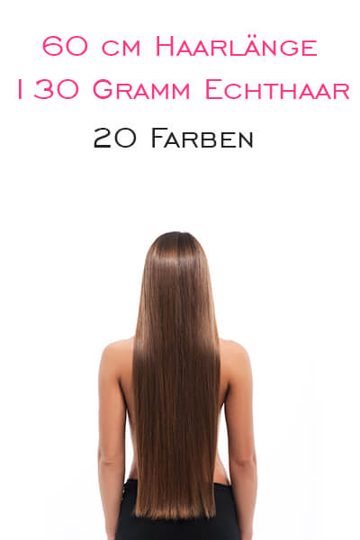 flip in extensions echthaar 60 cm